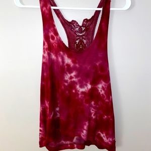 American Eagle maroon high-low Tank Top
